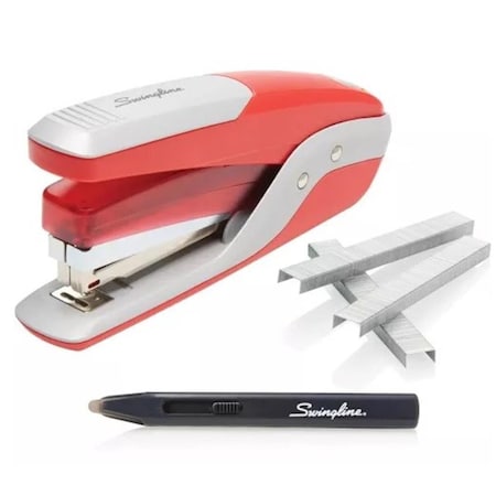 Roomfactory Quick Touch Reduced Effort Stapler Red RO3749766